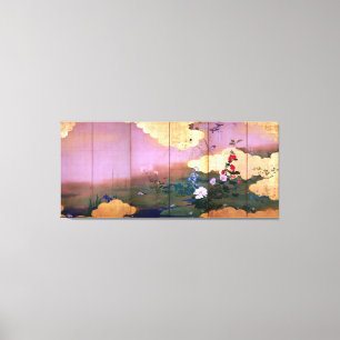 Shibata Zeshin Flowers and Birds of Four Seasons Leinwanddruck