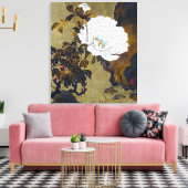 Shibata Zeshin Peonies Leinwanddruck (Insitu (Wohnzimmer))
