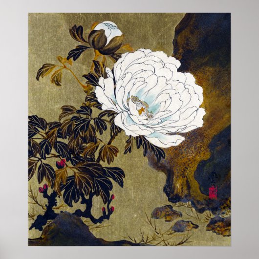 Shibata Zeshin Peonies Poster (Vorne)