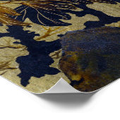 Shibata Zeshin Peonies Poster (Ecke)