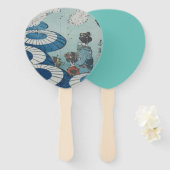 Shibata Zeshin's Cherry-Blossom-Frühling Fächer (Vorne und Hinten)