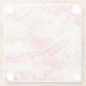 Shibori Abstrakt Art Muster Decoder Glas Untersetz Glasuntersetzer (Rückseite)