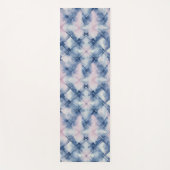 Shibori Blue Gefärbte Krawatte Japan Traditionelle Yogamatte (Vorderseite)