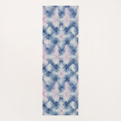 Shibori Blue Gefärbte Krawatte Japan Traditionelle Yogamatte (Rückseite)