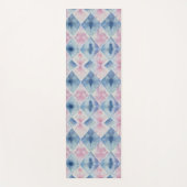 Shibori Blue Gefärbte Krawatte Japan Traditionelle Yogamatte (Vorderseite)