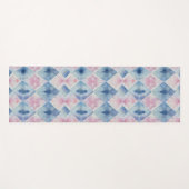 Shibori Blue Gefärbte Krawatte Japan Traditionelle Yogamatte (Vorderseite (Horizontal))