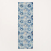 Shibori Blue Gefärbte Krawatte Japan Traditionelle Yogamatte (Vorderseite)