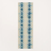 Shibori Blue Gefärbte Krawatte Japan Traditionelle Yogamatte (Vorderseite)