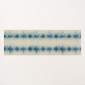 Shibori Blue Gefärbte Krawatte Japan Traditionelle Yogamatte (Vorderseite (Horizontal))