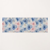 Shibori Blue Gefärbte Krawatte Japan Traditionelle Yogamatte (Vorderseite (Horizontal))