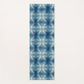 Shibori Blue Gefärbte Krawatte Japan Traditionelle Yogamatte (Vorderseite)