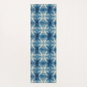 Shibori Blue Gefärbte Krawatte Japan Traditionelle Yogamatte (Rückseite)