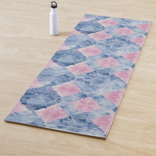 Shibori Blue Gefärbte Krawatte Japan Traditionelle Yogamatte (Beispiel)