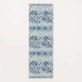 Shibori Blue Gefärbte Krawatte Japan Traditionelle Yogamatte (Vorderseite)