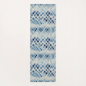 Shibori Blue Gefärbte Krawatte Japan Traditionelle Yogamatte (Rückseite)