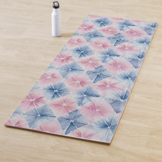 Shibori Blue Gefärbte Krawatte Japan Traditionelle Yogamatte