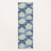 Shibori Blue Gefärbte Krawatte Japan Traditionelle Yogamatte (Vorderseite)