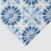 Shibori Blue Japanisch Textile Art Nr. 10 Seidenpapier (Ausschnitt)