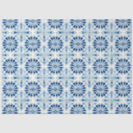 Shibori Blue Japanisch Textile Art Nr. 10 Seidenpapier