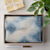 Shibori Blue Japanisch Textile Art Nr. 11 Seidenpapier (Geschenk)