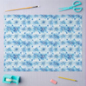 Shibori Blue Japanisch Textile Art Nr. 18 Seidenpapier (Basteln)