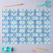 Shibori Blue Japanisch Textile Art Nr. 19 Seidenpapier (Basteln)