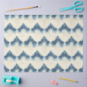 Shibori Blue Japanisch Textile Art Nr. 1 Seidenpapier (Basteln)