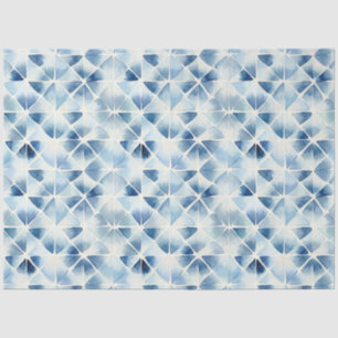 Shibori Blue Japanisch Textile Art Nr. 2 Seidenpapier