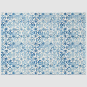 Shibori Blue Japanisch Textile Art Nr. 3 Seidenpapier