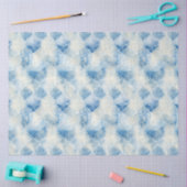 Shibori Blue Japanisch Textile Art Nr. 6 Seidenpapier (Basteln)