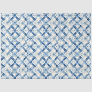 Shibori Blue Japanisch Textile Art Nr. 8 Seidenpapier