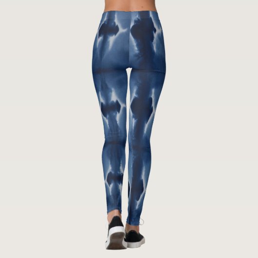 Shibori Blue Leggings (Rückseite)