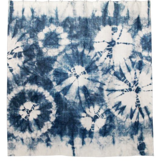 Shibori Duschvorhang (Vorderseite)