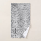 Shibori Dye Gray Zickzack Boho Badetücher Set (Handtuch)