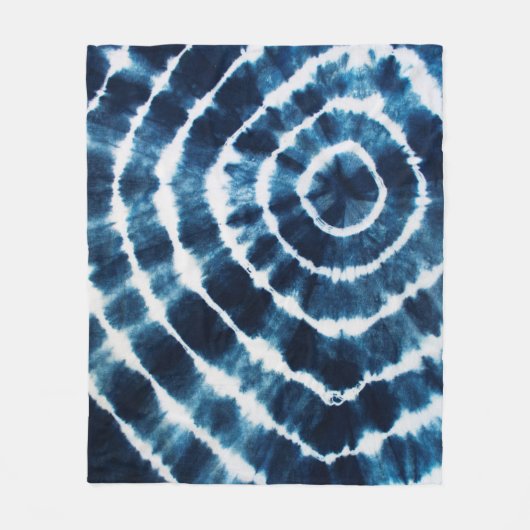 Shibori Fleecedecke (Vorderseite)