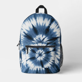 Shibori Gefärbte Krawatte Backpack Bedruckter Rucksack