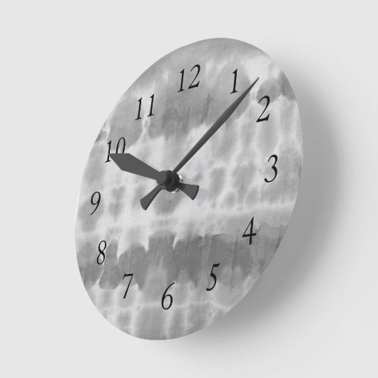 Shibori Gefärbte Krawatte Beach Coasta Wall Clock Runde Wanduhr (Winkel)
