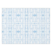 Shibori Gefärbte Krawatte Blue Line Muster Tablecl Tischdecke (Vorderseite (Horizontal))