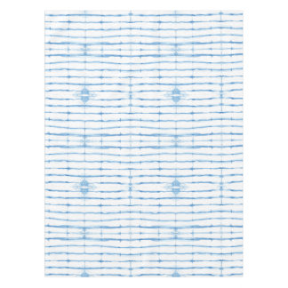 Shibori Gefärbte Krawatte Blue Line Muster Tablecl Tischdecke