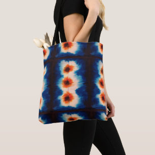 Shibori Gefärbte Krawatte Fabric Muster Boho Tasche