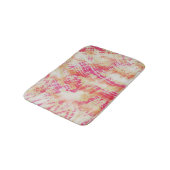 Shibori Gefärbte Krawatte Pink Orange Badematte (Schrägansicht)