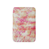 Shibori Gefärbte Krawatte Pink Orange Badematte (Vorderseite Vertikal)