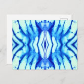Shibori Gefärbte Krawatte Post Card Postkarte (Vorne/Hinten)