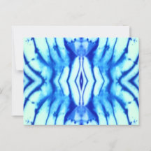 Shibori Gefärbte Krawatte Post Card