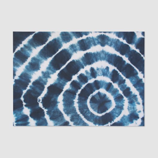Shibori-Gefärbte Krawatte Seidenpapier (Vorderseite)