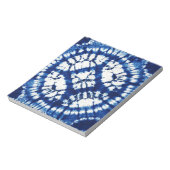 Shibori Gefärbte Krawatte South Seas Indigo Batik Notizblock (Rotiert)