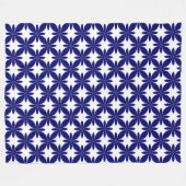 Shibori Gefärbte Krawatte Style Geometric Blume Pa Fleecedecke (Vorderseite (Horizontal))