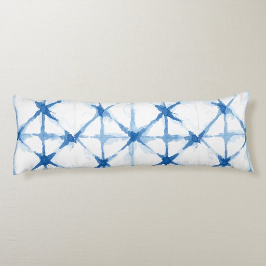 Shibori Gefärbte Krawatte Triangle Muster Kissen (Rückseite)