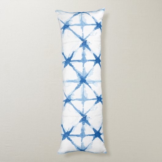 Shibori Gefärbte Krawatte Triangle Muster Kissen (Rückseite (Vertikal))