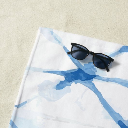 Shibori Gefärbte Krawatte Triangle Pattern Beach H Strandtuch (Beispiel)